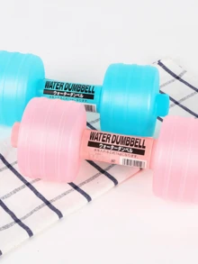 1/2pcs 1000ml Adjustable Weight Dumbbell Fitness Equipment, Water-Filled Dumbbell, Suitable For Home Gym Training, Plastic Water Bottle, Can Be Used For Workout And Yoga Training (Unwatered During Transportation, Need To Fill Water By Yourself) - Fitness Accessories