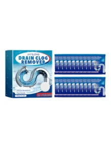 JAYSUING Pipe Cleaning Tablets: Cleaning Grease And Hair Clog In Kitchen And Bathroom Drains. It Reacts Quickly With Water To Produce Rich Foam. Penetrates Deep Into The Pipes To Break Down Stubborn Clogs. Special Deodorizing Agents Effectively Eliminate Drain Odor, Keeping The Kitchen And Bathroom Air Fresh And Pleasant. - Powdery - View 10