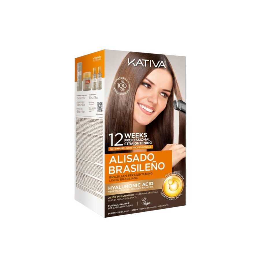 Kativa - Alisado Brasileno Brazilian Straightening Kit - Kit de alisado del cabello - Ver 1