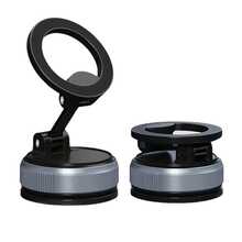 360° Rotating Magnetic Phone Holder, Foldable & Extendable, Universal Compatibility, Non-Waterproof, Portable, Suitable For Car/Bathroom/Travel/Gym/Smooth Surface. Note: Only Supports Installation On Smooth Surfaces. - Black - View 20