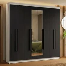 Ropero Closet Madesa Venus 8 Puertas 2 Espejos 216cm BN - Multicolor - Ver 1