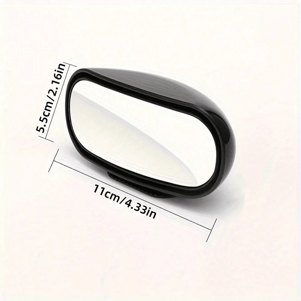 1pc 360° Rotating Blind Spot Mirror, Universal 360° Rotating Car Blind Spot Mirror, Reduces Blind Spots, Easy To Install, Enhances Visibility And Safety, 360° Wide Angle Blind Spot Mirror - High Definition Glass Clip-On Rearview And Side Mirror Extender, Eliminates Front And Rear Wheel Blind Spots, Universal Safety Upgrade, Car Blind Spot Eliminator Mirror - A - View 1