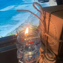 1个迷你鱼缸婚礼宾客蜡烛，香氛蜡烛，大豆蜡烛，蜡烛套装，闺蜜礼物，女士礼物，冬季礼物，香薰蜡烛，家居装饰蜡烛 - 彩色 - 查看 5