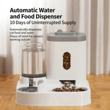 Automatic Cat Feeder And Water Dispenser, Circulating Pet Water Fountain - 1L - View 4