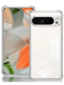 透明TPU四角软手机壳，兼容谷歌Pixel 10/9 Pro XL/8/7/6 Pro/9A/8A/7A/6A 5G，简约透明保护套 - 無色 - 查看 4
