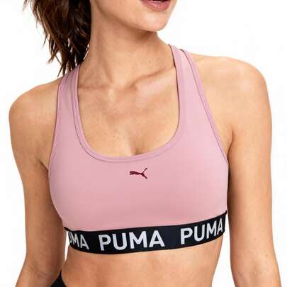 Puma 4KEEPS ELASTIC BRA - P Sports Bra, DryCELL Moisture-Wicking Quick-Dry, High-Impact Support For Women, 526962-10