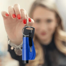 1pc New Year Car Safety Emergency Hammer, Mini Window Breaker Keychain Escape Tool, Suitable For Road Trips