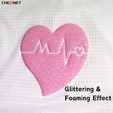 Pegatinas de vinilo con brillo 3D blanco CHEONET - Multicolor, adecuadas para camisetas DIY, bolsas, decoraciones navideñas, suministros para bodas DIY, vinilo de transferencia térmica para todas las máquinas de corte, fácil de cortar - Multicolor - Ver 6