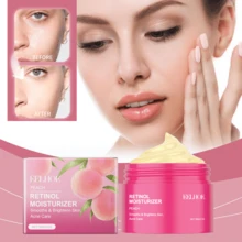 1 Unidad Crema Hidratante de Durazno con Ingredientes Suaves, Ilumina y Cuidado Piel Facial, Humectación Duradera, Cuidado Diario para Todo Tipo de Piel - Durazno - Ver 10