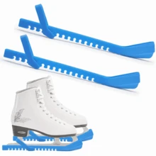 2pcs Adjustable Ice Skate Blade Protectors - Durable Rubber, Anti-Puncture Protection For Figure & Hockey Skates, Ice Skate Guards