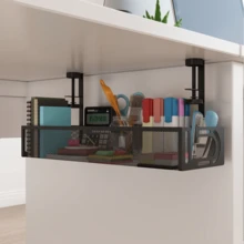 15.35-Inch Desk Cable Management Tray, No-Drill Clamp-On Cable Organizer Box For Office And Home, High-Quality Wire Organizer - Multicolor - View 5