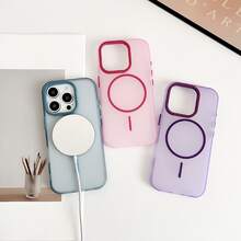 Luxury Transparent Magnetic Wireless Charging Phone Case, Compatible With IPhone 17, 17 Pro, 17 Pro Max, 16, 15, Pro Max, 16 Plus, Protective Shock-Proof Frame,Gifts For Winter, Christmas, Valentine's Day, And New Year's Eve Are Suitable Both For Personal Use And As Gifts. - 彩色 - 查看 3