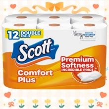Scott ComfortPlus Toilet Paper, 48/12 Double Rolls, 231 Sheets Per Roll, Septic-Safee, 1-Ply Toilet Tissue - Tissue Paper, Toilet Paper Roll, Paper Towels, Papel Toalla Para Cocina, Fuerza Regida, Cleaning Supplies, Napkins, Party Decorations, Tissues, Roll Paper, Sanitary Napkins, Paper, Wipes, Facial Tissues, Paper Core, Soft, Absorbent, Household Paper, Hand Wipes, Cleaning Paper, Single Layer, Soluble, Portable, Wet Wipes, Trash Can Paper, Kitchen Paper, New Year - 彩色 - 查看 2