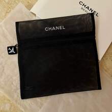 CHANEL 拉链极简便携旅行化妆包收纳袋 - 黑色 - 查看 3