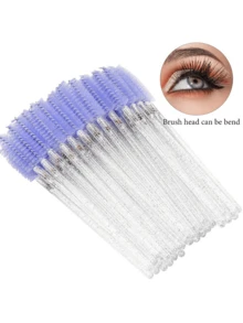 200/100/50/10支装一次性睫毛膏刷 散装睫毛膏刷 睫毛刷 化妆刷 睫毛刷 适用于睫毛嫁接、眉梳、眉刷、眼影刷、螺旋刷、螺旋刷（水晶薰衣草紫）、赠品 - 粉色 - 查看 6