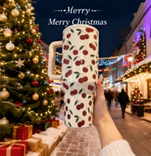 〖1000+〗Hydrojugg Original  40Oz  Stainless Steel Inner Tank! Traveler  With Handle Straw Stainless Steel Water Bottle, Leak-Proof Design, With Rubber Base - Suitable For Sports, Travel, Outdoor Activities, Fitness, Office Environment, As Teacher Gifts, Valentine's Day Gifts, Birthday Gifts, Thanksgiving Gifts, Christmas Gifts, Halloween Gifts, Halloween Party Favors, Party Supplies, Etc. - 車厘子 - 查看 2