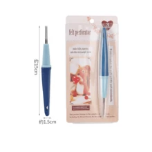 3件套毛毡针毡工具套装，笔式毛毡针，羊毛毡工具，用于DIY手工制作和制作毛毡动物和图案（颜色随机）