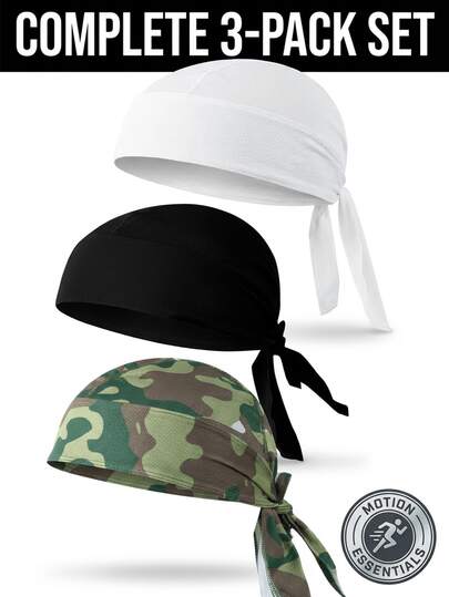 1pc/2pcs/3pcs Unisex Cycling Headband Scarf Bandana, Quick Dry Pirate Hat Outdoor Sports Cap, Suitable For Outdoor Sports Climbing Hiking Running