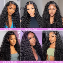 1pc Beginner-Friendly Glueless Invisible Wavy Wig, 5"X5" Elegant Curly Hairstyle Wig, 180% Density Black Synthetic Hair, Heat Resistant Fiber, Natural Looking, Comfortable Adjustable, Women Wig - Natural & Black - View 10