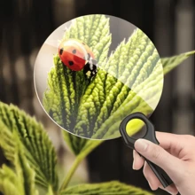 3-In-1 Adjustable Hands-Free 5X 5.12" Magnifier, Switchable Between Handheld, Neck Hanging And Desktop Modes, With Independent High-Magnification Lens, Suitable For Reading, Sewing And Cross-Stitch (Latest Upgraded Version) - Black - View 4