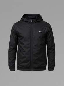 Men's Sports Windbreaker Jacket For Biking And Motorcycling, Black, Mizzu - 黑色 - 查看 3