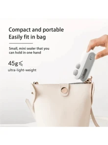 Mini SnacksBag Sealer, Rechargeable 2 In 1 Bag Heat Sealer With Cutter For Chip, Plastic Bag Re-Sealer Keep Food Fresh, Small Sealing Machine With A Cutter Blade, Heat Vacuum Sealer, USB Rechargeable Sealer, Food Storage Sealer - 1pcs - 查看 8
