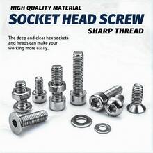 880-Piece Stainless Steel Nuts And Bolts Assortment Kit - Includes M2, M3, M4, M5 Hex Head Bolts, Nuts, Flat Washers, And More - , Corrosion-Resistant, And Organized In A Convenient Case!