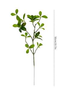1/2/3 Piezas Ramas de arbustos de hojas de eucalipto artificiales de 50cm, adecuadas para decoración de pared, sala de estar, dormitorio, boda, fiesta, mesa, hogar, escritorio, cocina, boda, mesa de comedor, centro de mesa, oficina, jardín, exterior, casa, patio. Adecuado para primavera, verano, otoño, invierno. - Verde - Ver 3
