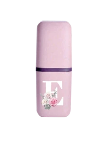 Rose White Letter A-Z Pink Portable Toothbrush Case, Travel Toothbrush Holder, Portable Toothbrush Cup Cover, Suitable For Travel, Camping, Business Trip And Back To School, Multi-Function Toothbrush Cup, Travel Wash Cup, Toothbrush And Toiletry Storage Set - Multicolor - View 28
