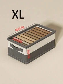 1 pieza Caja de almacenamiento de edredón beige-gris, material duradero, caja de almacenamiento de ropa, almacenamiento compartimentado para artículos sin usar, organización del armario, cesta de almacenamiento plegable, adecuada para el almacenamiento de juguetes en la esquina y el almacenamiento de ropa sucia. - Multicolor - Ver 7