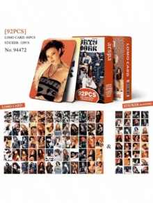 AESPA Dirty Work Acrylic Keychain Stand, KARINA/GISELLE/WINTER/NINGNING Holographic Card, 5pcs Star Photo Cards, Sooin/Gwoon/Anna/Marin/Ella Gross K-POP Fan Merchandise, Suitable For Christmas, Eid Al-Adha, Valentine's Day Gifts, Accessories - Multicolor - View 19