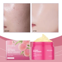 1 Unidad Crema Hidratante de Durazno con Ingredientes Suaves, Ilumina y Cuidado Piel Facial, Humectación Duradera, Cuidado Diario para Todo Tipo de Piel - Durazno - Ver 9