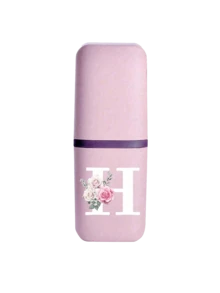 Rose White Letter A-Z Pink Portable Toothbrush Case, Travel Toothbrush Holder, Portable Toothbrush Cup Cover, Suitable For Travel, Camping, Business Trip And Back To School, Multi-Function Toothbrush Cup, Travel Wash Cup, Toothbrush And Toiletry Storage Set - Multicolor - View 34