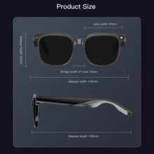 SENBONO AI智能眼镜，带摄像头和视频功能，800万像素防抖摄像头，支持1080P高清视频录制和拍照，变色镜片，实时翻译（支持100多种语言），AI翻译智能眼镜，支持蓝牙5.4无线通话，内置音乐播放器，290mAh电池搭配原装3600mAh充电盒，时尚智能眼镜，兼容iOS/安卓系统，男女皆宜，是馈赠佳品。