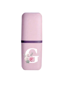 Rose White Letter A-Z Pink Portable Toothbrush Case, Travel Toothbrush Holder, Portable Toothbrush Cup Cover, Suitable For Travel, Camping, Business Trip And Back To School, Multi-Function Toothbrush Cup, Travel Wash Cup, Toothbrush And Toiletry Storage Set - Multicolor - View 23