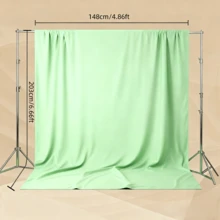 Pea Green Photography Backdrop Cloth, Light Green Shooting Background Cloth, Seamless Light Green Paper Photography Backdrop, Party Birthday Curtain (Excluding Stand And Clips) - Bean Green - View 8