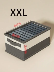 1 pieza Caja de almacenamiento de edredón beige-gris, material duradero, caja de almacenamiento de ropa, almacenamiento compartimentado para artículos sin usar, organización del armario, cesta de almacenamiento plegable, adecuada para el almacenamiento de juguetes en la esquina y el almacenamiento de ropa sucia. - Multicolor - Ver 15