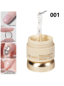 XEIJAYI 1支15克固体指甲胶，超强粘性UV凝胶指甲油，适用于美甲贴纸、美甲配件、美甲设计，速干强力粘合剂，可粘贴假指甲 - 無色 - 查看 3