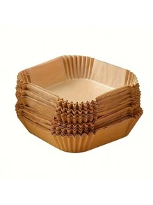 100 Pieces Non-Stick Air Fryer Liners - Premium Single Layer With Grooved Edge Design For  Cooking, Easy Cleaning, And Healthy Eating - Suitable For Baking/Grilling And Microwave, Multi-Functional Kitchen Accessories, Ideal For Home Or Commercial UseFood-Grade Material, Essential For Professional Chefs, Durable Design, Indispensable - 101 - View 5