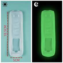 1pc Luminous Silicone TV Remote Control Protective Cover,Women's Day,Travel Essentials,Wedding Favours,Y2k,Bedroom,Car Accessories Women,Kitchen Deccorkitchen Decor - White - View 12