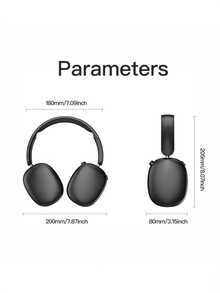 Wireless Kids Headphones With Deep Base - Upgraded Stereo Sound, Lightweight Flat-Folding Design, Built-In Mic, Dual Mode For PC/Laptop/Phone & Low-Latency Gaming, Perfect Gift For Children & Gamers - Mauve Purple - View 3