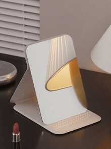 便携式可折叠PU皮革化妆镜 - 完美的旅行必备品，易于收纳，是圣诞节和特殊场合的时尚礼物之选。这款带镜子的梳妆镜适合作为生日礼物、母亲节礼物、情人节礼物、万圣节礼物、周年纪念礼物、圣诞节礼物和其他特殊节日礼物。价格实惠，适合情人节、旅行、旅行必备品、房间装饰、情人节礼物、廉价物品、房间、1美元商品、度假必备品、女士礼物、卧室、情人节、99美分。 - 彩色 - 查看 8