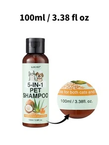 GJYC PET Shampoo per cani 5-in-1, lenisce il prurito della pelle! | naturale, avena e aloe vera | Lavaggio delicato per cuccioli dalla pelle sensibile | Rimuove l'odore del cane - Multicolore - Visualizzare 8