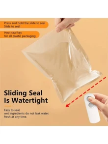 Mini SnacksBag Sealer, Rechargeable 2 In 1 Bag Heat Sealer With Cutter For Chip, Plastic Bag Re-Sealer Keep Food Fresh, Small Sealing Machine With A Cutter Blade, Heat Vacuum Sealer, USB Rechargeable Sealer, Food Storage Sealer - 1pcs - 查看 7