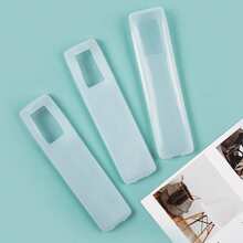 1pc Luminous Silicone TV Remote Control Protective Cover,Women's Day,Travel Essentials,Wedding Favours,Y2k,Bedroom,Car Accessories Women,Kitchen Deccorkitchen Decor - White - View 5