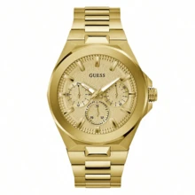 Guess Men's Wrist Watch, Gold Quartz Watch, Fashion Men's Wrist Watch, Elegant Analog Wrist Watch, Suitable For Daily Office, Party, Casual Wear, Premium Metal Strap Quartz Watch, GW0798G2 - Gold - View 7