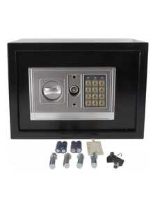 Caja Fuerte Digital de Doble proteccióncon Ranura para Depósito Rápido - Ideal para Hogar y Negocio - Acero Negro Reforzado 35x25x25 cm - Negro - Ver 2