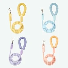 1pc Reflective Dog Leash With Comfortable Padded Handle, Woven Nylon, Shock-Absorbing Outdoor Training Pet Lead Suitable For Large, Medium, Small Dogs, 360° Swivel Tangle-Free Hook - Multicolor - View 18