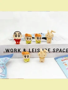 3D Removable & Assembable Cartoon Crayon Shin-Chan Shaped Erasers, Cute Shin-Chan Lucky Draw Blind Box, Surprise Creative Blind Draw Erasers With Adorable 3D Shapes, Surprise Gift - Multicolor - View 5