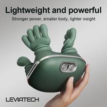 LEVIATECH USB充电式6D手部模拟颈肩按摩器，无线电动按摩设备，3种模式2档加热设置，适用于背部、手臂、腿部，便携式深度揉捏按摩器，送给父母的理想礼物 - 彩色 - 查看 9